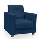 Ver imagem 4 de Poltrona Cadeira para Sala Confortável Reforçada Veneza Suede