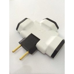 Pino Adaptador Benjamin Articulado 3 Saídas 10A NBR - 1