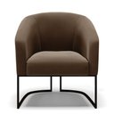 Ver imagem 3 de Cadeira Sala de Jantar Base Industrial Preto Stella Suede D03 - D’Rossi