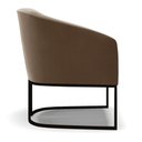 Ver imagem 4 de Cadeira Sala de Jantar Base Industrial Preto Stella Suede D03 - D’Rossi