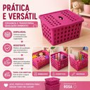 Ver imagem 5 de Caixa Organizadora Infantil Empilhavel com Tampa Multiuso Estrutura Vazado Formato Compacto