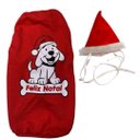 Ver imagem 1 de Kit Camiseta Dog Natal e Gorrinho Natal - Cães e Gatos P