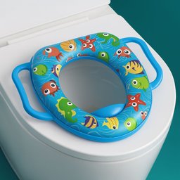 Assento Sanitário Infantil Acolchoado para Treinamento Bebê - 1