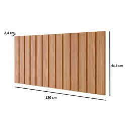 Fechamento de Cozinha Modulado Painel Ripado Gourmet Divina 120 Cm Freijo - Mgm - 3