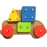 Carro Pedagógico Prancha de Seleção Formas Geométricas Madeira Colorido 83422 Maninho Artesanatos - 1