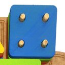 Ver imagem 2 de Carro Pedagógico Prancha de Seleção Formas Geométricas Madeira Colorido 83422 Maninho Artesanatos