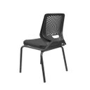 Ver imagem 3 de Cadeira Beezi Preto Fixo sem Braco - Plaxmetal