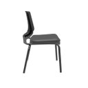 Ver imagem 2 de Cadeira Beezi Preto Fixo sem Braco - Plaxmetal