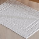 Ver imagem 3 de Tapete Nobile Jacquard 100% Algodão 1300g/m² 50x70cm Branco