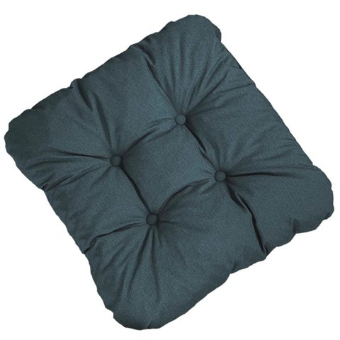 Kit 2 Almofada Impermeável 40x40 Assento Externa Acquablock - 306 - Indigo - Liso