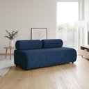 Ver imagem 1 de Sofá 3 Lugares Orgânico para Sala Base Fixa Nara Suede D03 - D'Rossi