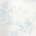 Ver imagem 1 de Papel de Parede Toile de Jouy Azul Infantil Vinilico Lavável+ Cola Inclusa