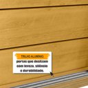 Ver imagem 6 de Guarda-Roupa Casal Monte Carlo com 2 Portas de Correr 4 Gavetas Internas e Maleiros Marrom/Cinamomo