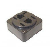 Tomada Modular Telefone 2 Jack RJ11 - Preto - Interneed - 1