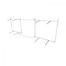 Arara de Roupas para Loja Quarto Closet 18 Peças Regulável 300x100 Cm Cor Branco Kit Clst1b393 - 3