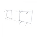 Ver imagem 3 de Arara de Roupas para Loja Quarto Closet 18 Peças Regulável 300x100 Cm Cor Branco Kit Clst1b393