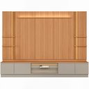 Ver imagem 7 de Rack para Sala com Painel para TV 75 pol LED 290cm Noble L05 Canela Gris Fosco - Lyam Decor