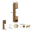 Ver imagem 5 de Módulo Mesa de Cabeceira Esquerdo 40cm com 1 Porta e 2 Gavetas Integrato