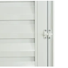 Porta Abrigo Alumínio Branco com Trinco - 80cm - 60cm - 3