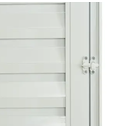 Ver imagem 3 de Porta Abrigo Alumínio Branco com Trinco - 80cm - 60cm