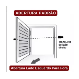 Porta Abrigo Alumínio Branco com Trinco - 80cm - 60cm - 5
