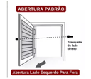 Ver imagem 5 de Porta Abrigo Alumínio Branco com Trinco - 80cm - 60cm