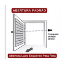 Ver imagem 5 de Porta Abrigo Alumínio Branco com Trinco - 80cm - 60cm