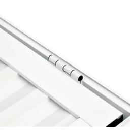 Porta Abrigo Alumínio Branco com Trinco - 80cm - 60cm - 4