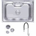 Ver imagem 1 de Kit Cuba Gourmet e Torneira Bica Alta Doc Preto Docol