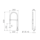 Ver imagem 6 de Kit Cuba Gourmet e Torneira Bica Alta Doc Preto Docol