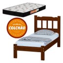 Ver imagem 1 de Cama Solteiro Com Colchão Cor Castanho