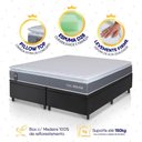 Ver imagem 3 de Conjunto Box Baú Preto Luanda Cinza Espuma D28 King 193x203x69 - King House