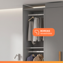 Ver imagem 7 de Modulo de Guarda Roupas Canto para Quarto Madrid Maxel