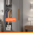 Ver imagem 5 de Modulo de Guarda Roupas Canto para Quarto Madrid Maxel