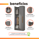 Ver mais imagens de Modulo de Guarda Roupas Canto para Quarto Madrid Maxel