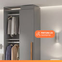 Ver imagem 6 de Modulo de Guarda Roupas Canto para Quarto Madrid Maxel