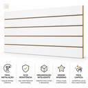 Ver imagem 4 de Painel Canaletado 1,20x0,60 MDF Expositor Modular Loja - Branco