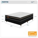 Ver imagem 3 de Cama Box Preta + Colchão Casal Bio Magnético Massageador e Ortopédico Espuma D33 138x188x65cm