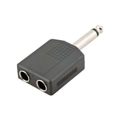 Adaptador 2 Fêmea P10 X P10 Macho Mono - 1