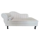 Ver imagem 3 de Recamier Decorativo Divã Amsterdã 147cm Lado Direito Linho Bege