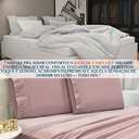 Ver imagem 3 de Conjunto Cama Casal Queen Size Lily 04 Pç Bordado 300 Fios:uva