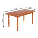 Ver imagem 3 de Mesa de Jantar 102lb e 06 Cadeiras 150lb Mel Brilho Piratini