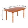 Mesa de Jantar 102lb e 06 Cadeiras 150lb Mel Brilho Piratini - 3