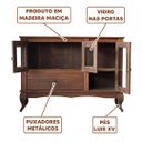 Ver imagem 4 de Aparador Buffet Rústico Madeira Maciça Imbuia Adette Jm Móveis