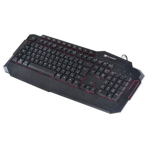 Teclado Usb Gamer Vinik Vx Gaming Hercules Com Multimidia Led 3 cores Preto - GT200