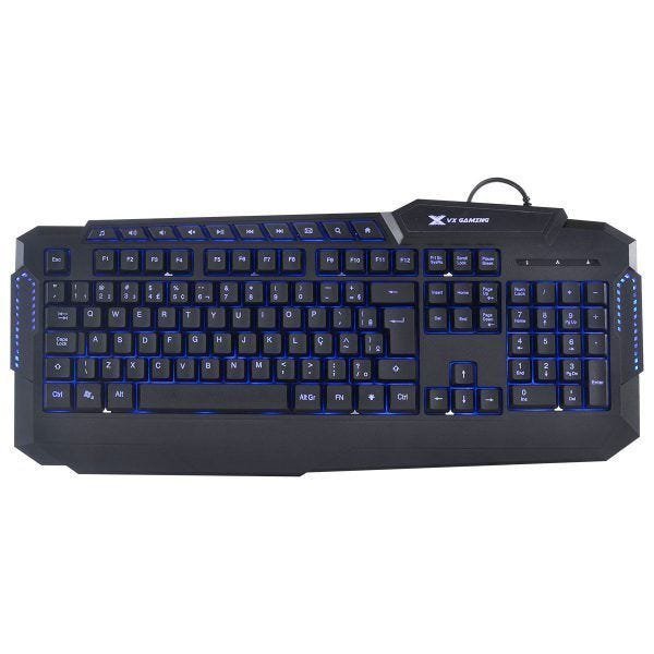 Teclado Usb Gamer Vinik Vx Gaming Hercules Com Multimidia Led 3 cores Preto - GT200 - 2