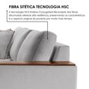 Ver imagem 7 de Sofá Living 4 Lugares com Chaise Linho 270cm Cinza Grécia