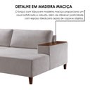 Ver mais imagens de Sofá Living 4 Lugares com Chaise Linho 270cm Cinza Grécia