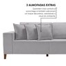 Sofá 4 Lugares com Chaise Linho 270cm Grécia - 6