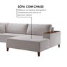 Sofá 4 Lugares com Chaise Linho 270cm Grécia - 5